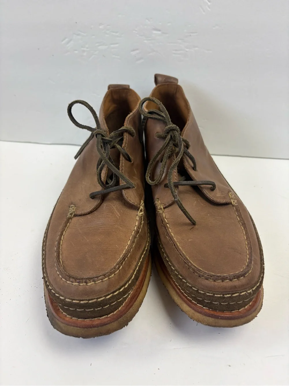 Cole Haan X Todd Snyder Olmstead Brown Suede/Leather Mens Moc Chukka Boot 10.5M